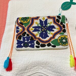 Antica sartoria beaded clutch